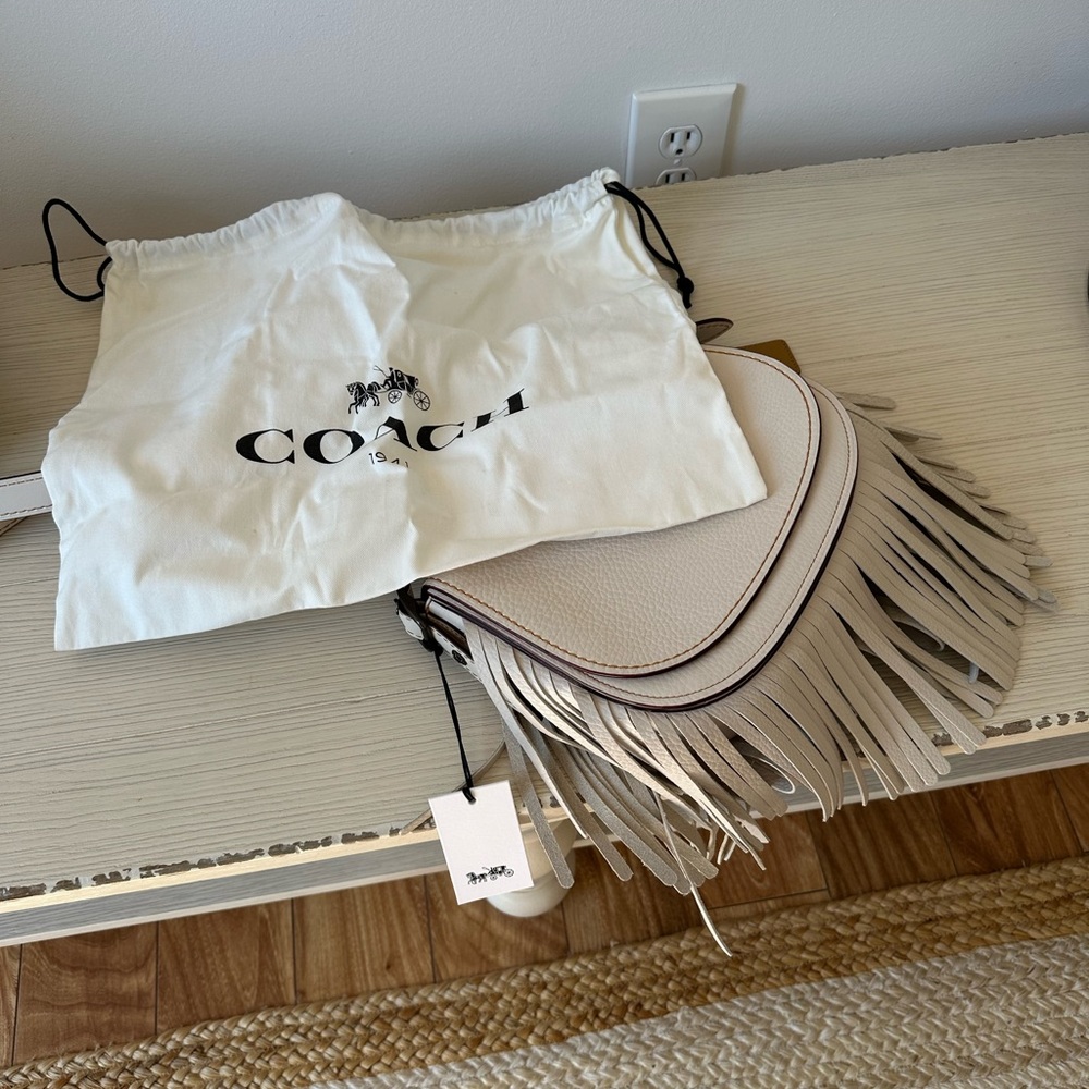COACH 1941 Saddle Bag w Fringes